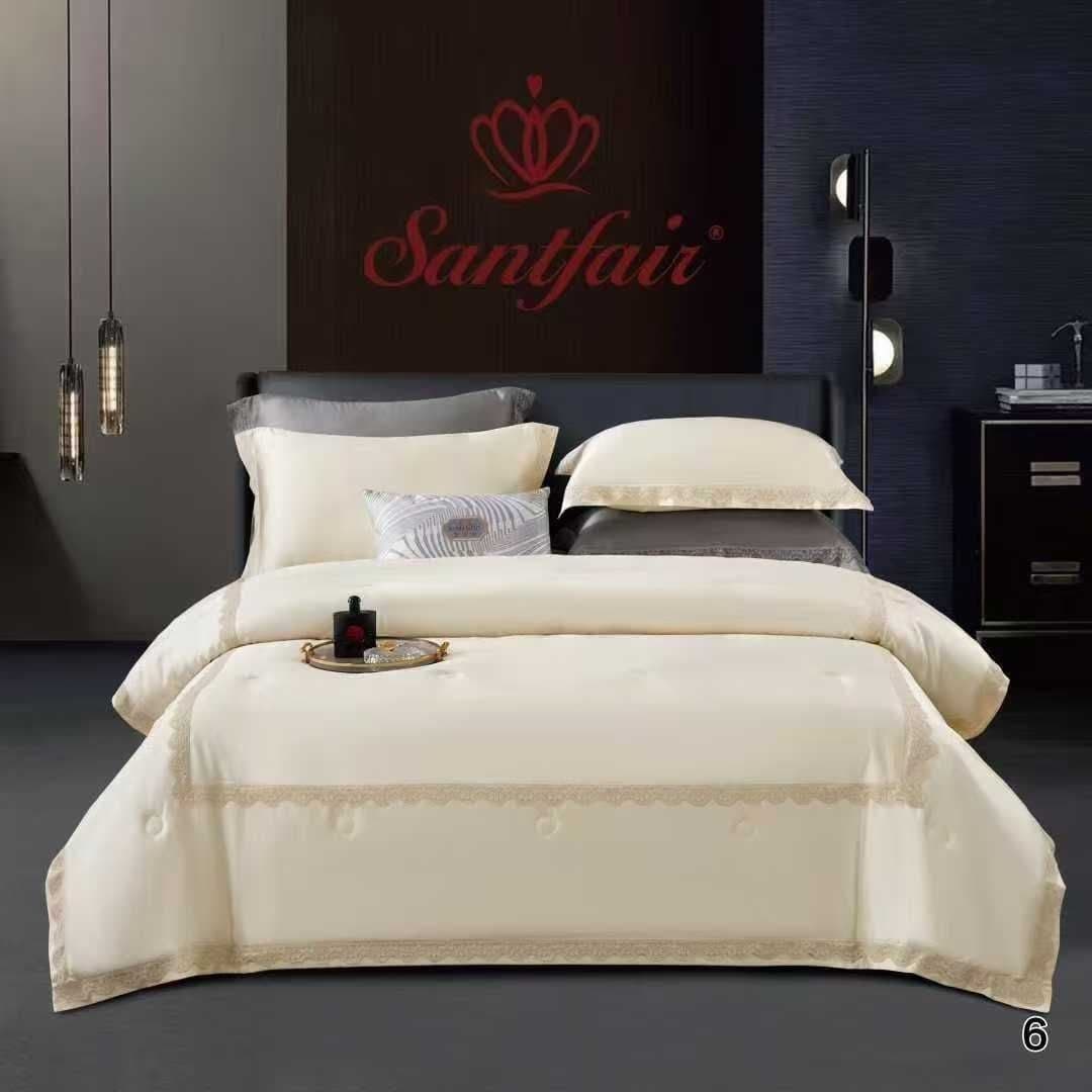 Комплект Santfair из тенселя, молочный